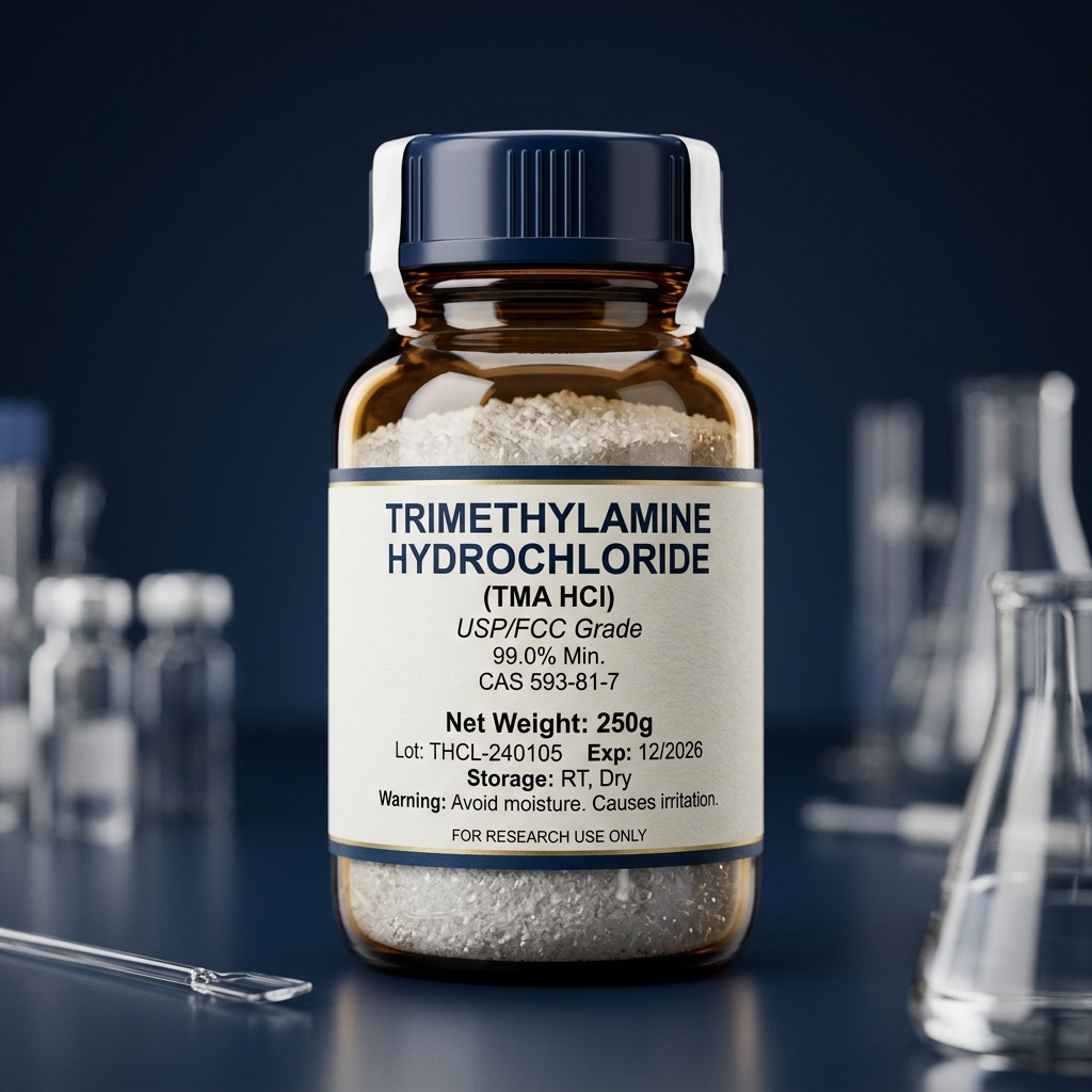 Trimethylamine Hydrochloride TMA HCl high-purity crystalline powder